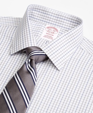 Brooks Brothers Madison Classic-Fit Dress Shirt, Non-Iron Tonal Check Windowpane