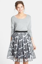 Thumbnail for your product : Lush Pleated Organza Skirt (Juniors)
