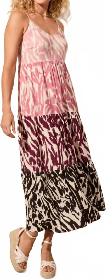 Tiered Multi Color Maxi Dress