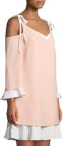 Thumbnail for your product : Nanette Lepore Cold-Shoulder Layered Shift Dress