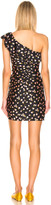 Thumbnail for your product : Self-Portrait for FWRD Ditsy Jacquard Ruffle Dress in Black | FWRD