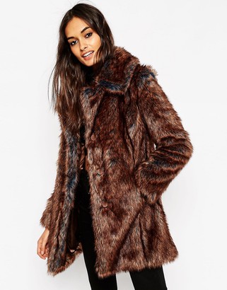 ASOS Jacket in Tipped Faux Fur