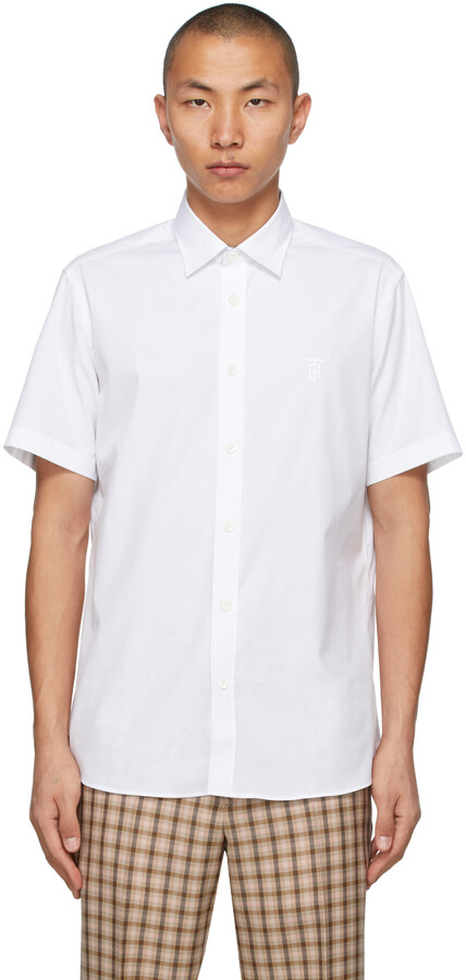 Burberry Men's White Shirts | ShopStyle