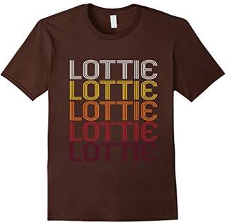 Lottie Retro Wordmark Pattern - Vintage Style T-shirt