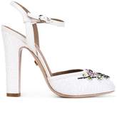 Thumbnail for your product : Le Silla crystal flower pumps