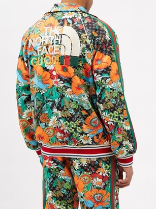 Gucci X The North Face Floral-print Jersey Track Jacket - Orange Multi -  ShopStyle