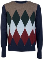 Thumbnail for your product : Ballantyne Diamond Patterned Sweater