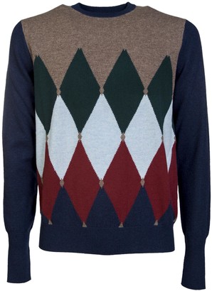 Ballantyne Diamond Patterned Sweater