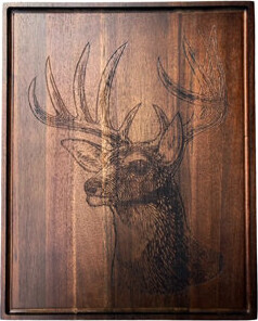 Creative Gifts International Deer Hunting Wood Board - 14" x 18"