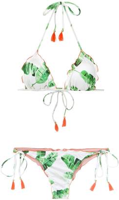 BRIGITTE foliage print bikini set