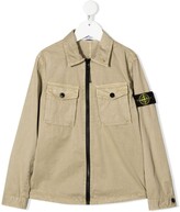 Thumbnail for your product : Stone Island Junior Zipped Bomber Jacket