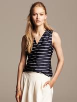Thumbnail for your product : Banana Republic Striped Sleeveless Blouse