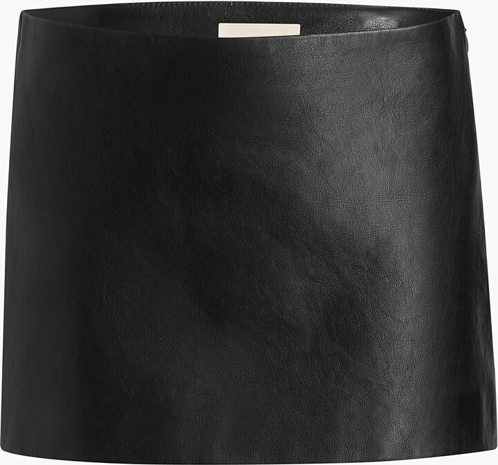 Jett Skirt in Black Leather