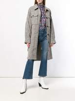 Thumbnail for your product : Etoile Isabel Marant oversized bobbled check coat