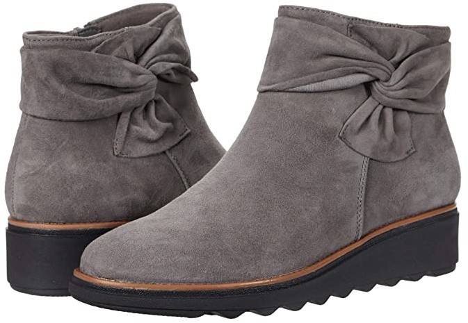 clarks sharon hop wedge bootie
