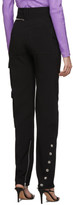 Thumbnail for your product : Thierry Mugler Black Button Scuba Trousers