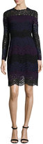 Thumbnail for your product : Elie Tahari Ophelia Striped Lace A-Line Dress, Jasmine Multi