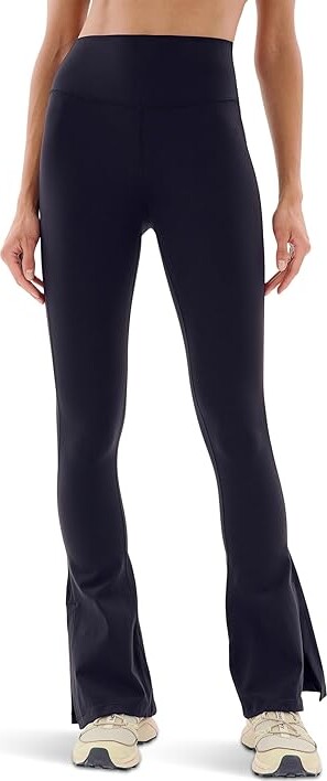 Splits59 Raquel High-Waist Supplex Flare w/ Side Slit Women's Casual Pants Black : XS, Nylon/Spandex