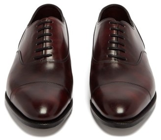 John Lobb Alford Museum Leather Oxford Shoes - Burgundy