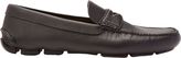 Thumbnail for your product : Prada Men's Saffiano Penny Drivers-Black