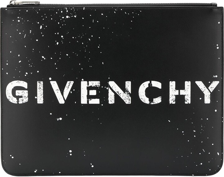 Givenchy Stencil large zipped pouch - ShopStyle Bags