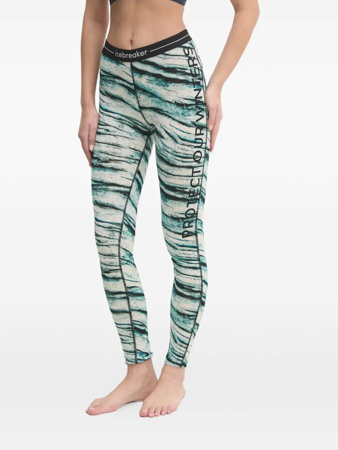 Icebreaker x Protect Our Winters printed waistband leggings