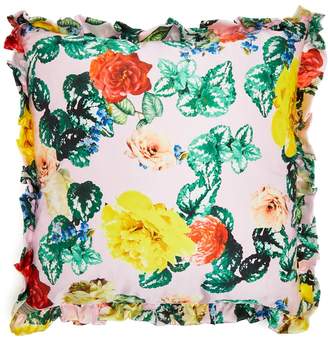Preen by Thornton Bregazzi Floral silk-satin cushion