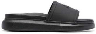 Alexander McQueen Logo Embossed Hybrid Signature Sandals