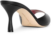 Thumbnail for your product : Manolo Blahnik Jada black leather mules