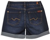 Thumbnail for your product : 7 For All Mankind Girls' Roll Cuff Shorts - Little Kid