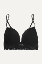 Thumbnail for your product : Cosabella Never Say Never Soire Lace-trimmed Mesh Soft-cup Bra - Black