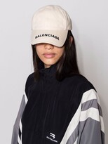 Thumbnail for your product : Balenciaga Neutral Logo Embroidered Cotton Baseball Cap