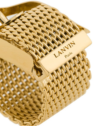 Lanvin buckled chain ring