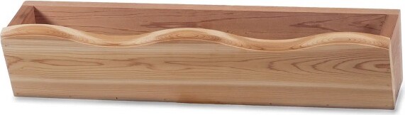 All Things Cedar AllThingsCedar22InchOutdoorWindowPlanter,HandcraftedWoodWallMountBoxforGardenPlants,Herbs,andFlowers,NaturalFinish