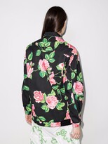 Thumbnail for your product : Richard Quinn Floral-Print Denim Jacket