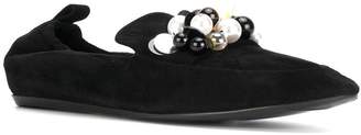 Lanvin pearl embellished loafers
