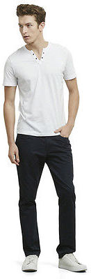 Kenneth Cole Short-Sleeve V-Neck Grommet T-Shirt
