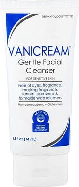 Vanicream Vanicream, Gentle Facial Cleanser, For Sensitive Skin, Fragrance Free, 2.5 fl oz (74 ml)