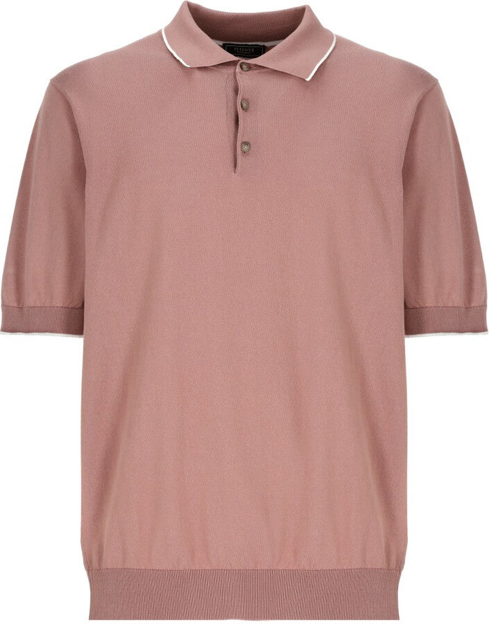 Peserico Pink Cotton Polo Shirt