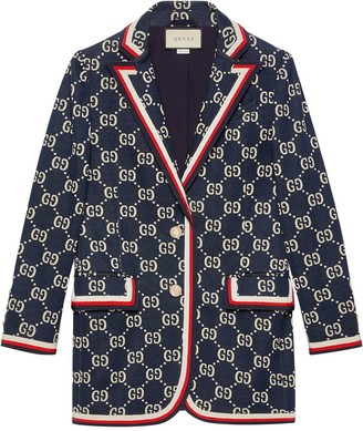 Gucci GG Supreme knitted blazer