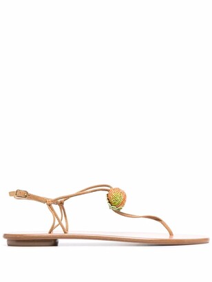 aquazzura flat sandals