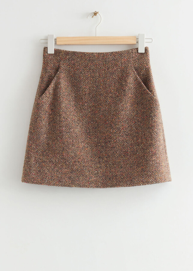 And other stories Tweed Mini Skirt - ShopStyle