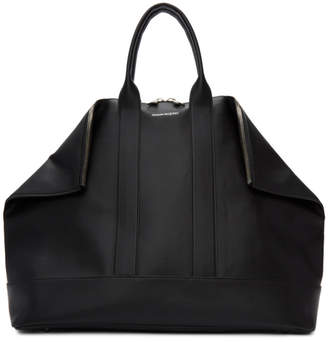 Alexander McQueen Black East West De Manta Shopper Duffle Bag