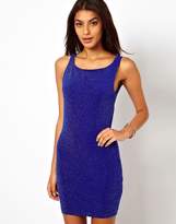 Thumbnail for your product : Lipsy Cowl Back Mini Dress in Glitter Jersey