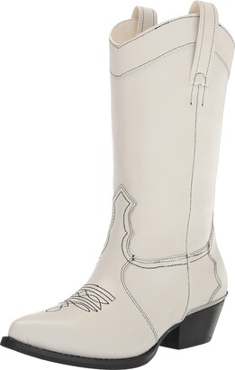 Lace Up DKNY Womens Rick Embellished Leather Motorcycle Boots - Main Image