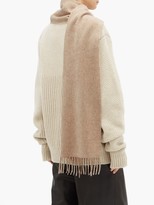 Thumbnail for your product : Raey Fringed Wool-blend Scarf - Beige