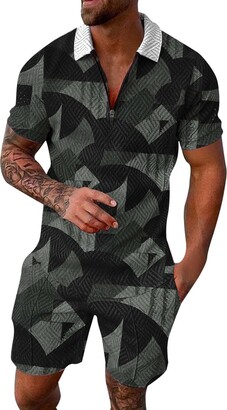 Tracksuit Men VBTAPA Men's Waffle Knit Tracksuit Pieces Set