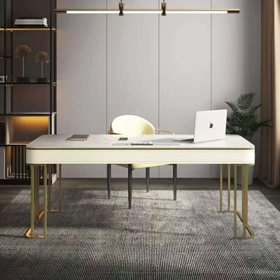 Light Luxury Rock Slab Office Home Study Writing Desk