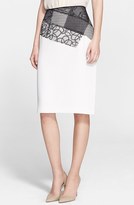 Thumbnail for your product : Nina Ricci Contrast Flounce Pencil Skirt