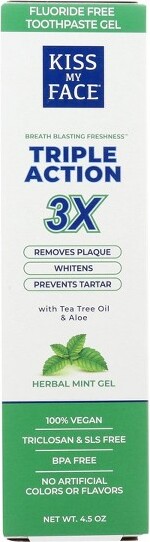 Kiss My Face KissMyFaceFluoride-FreeToothpasteGel-4.5oz